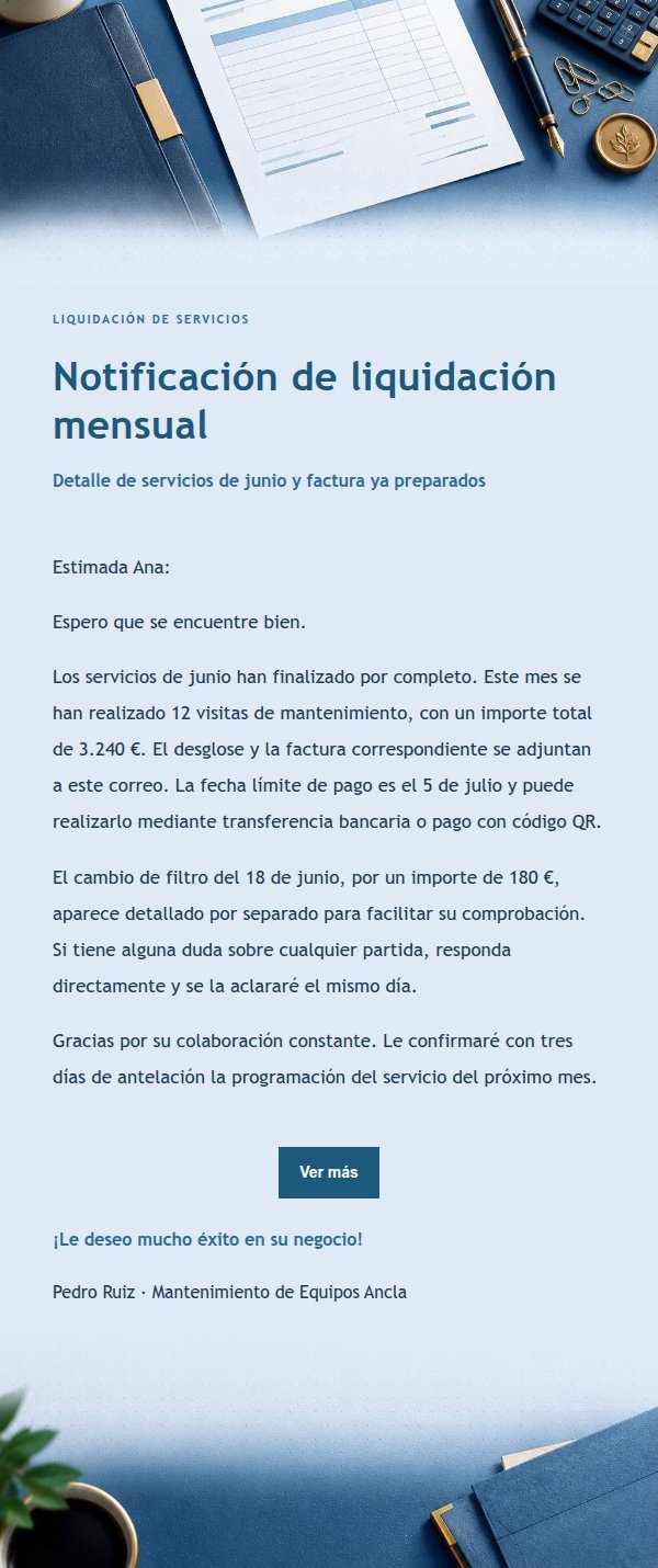 Factura de Envío Estilo Libro Contable Azul 2
