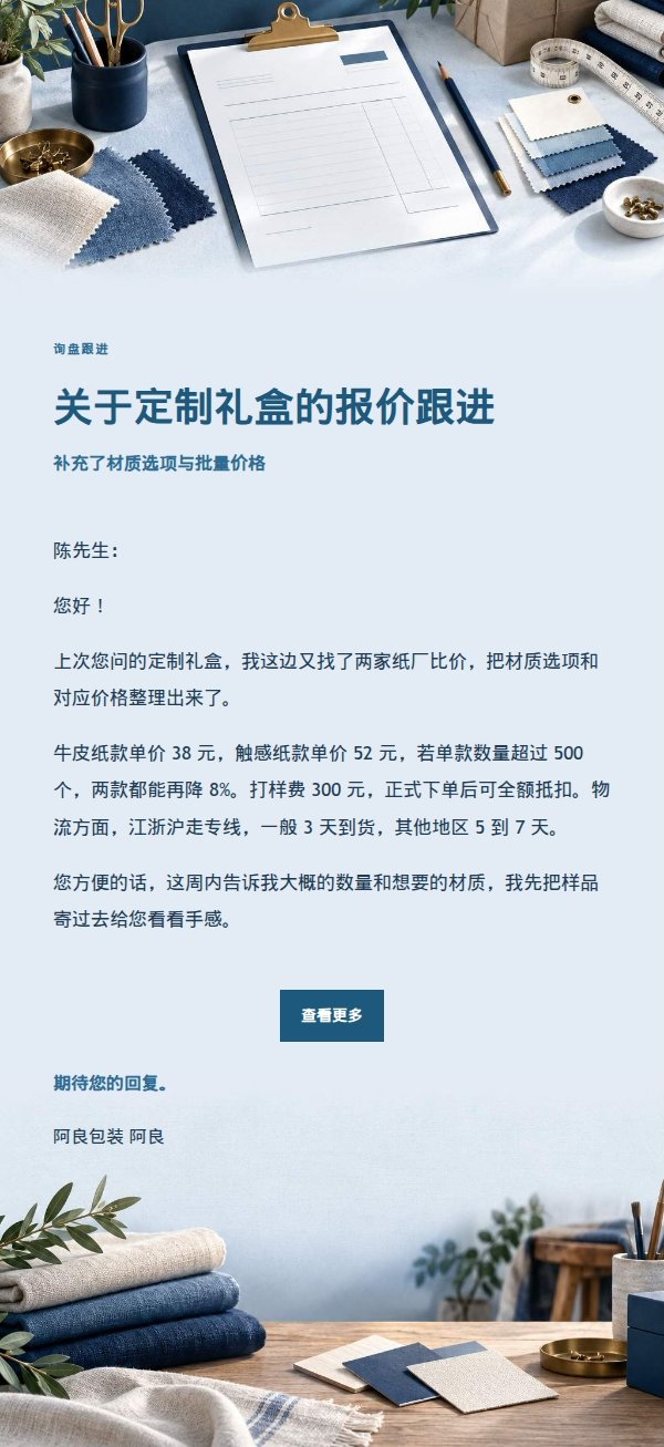 深蓝账本报价询盘回复邮件 2