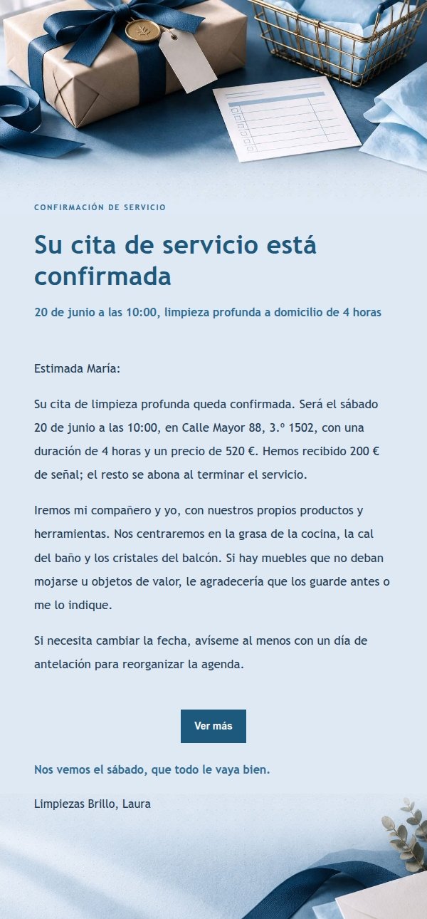 Confirmación de Pedido Libro Azul 2