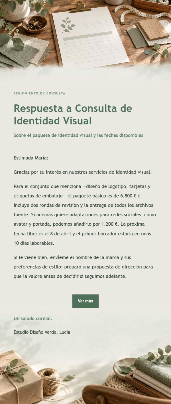 Respuesta a Cotización Estilo Estudio Salvia 2
