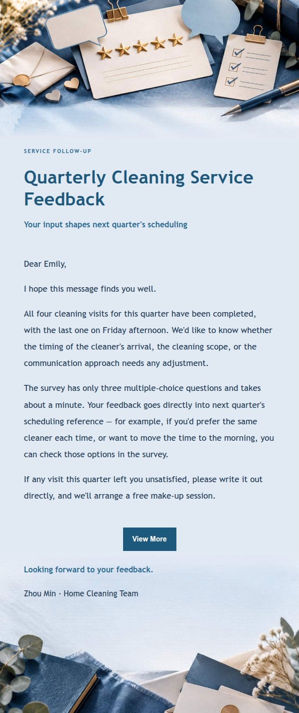 Navy Ledger Satisfaction Survey Email 2