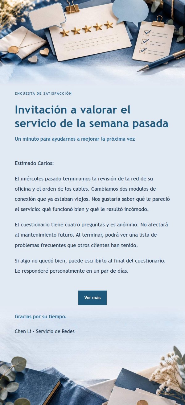 Encuesta de Satisfacción Libro Azul
