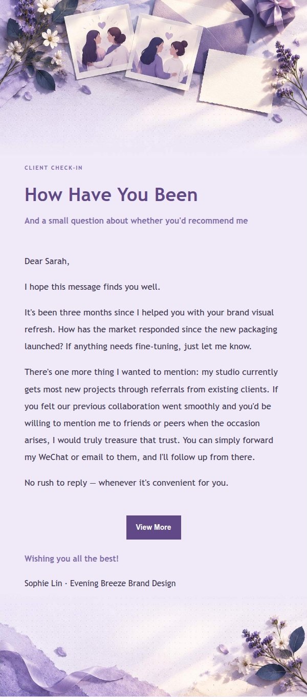 Lilac Paper Referral Request Email 2