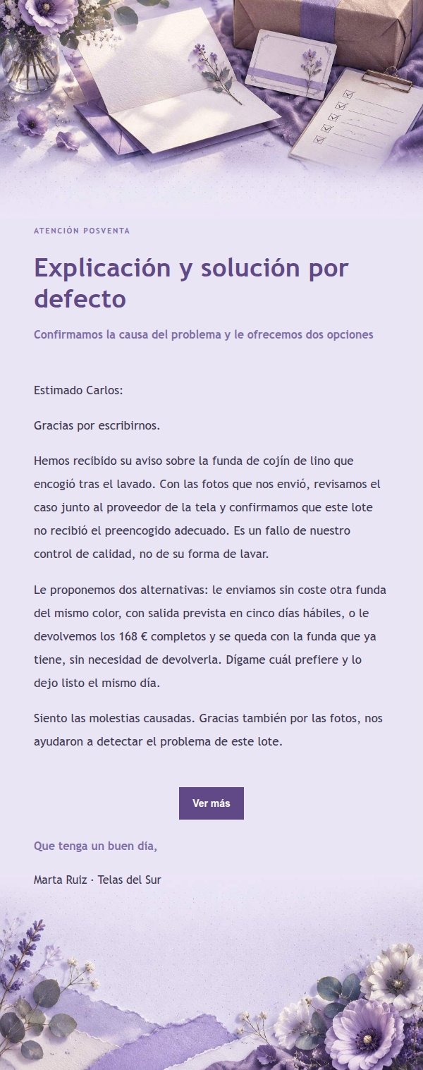 Lila Papelería Disculpa y Compensación 2