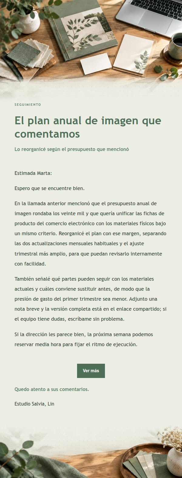 Correo en Frío Estilo Estudio Salvia 2