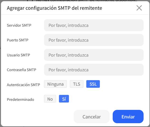 Cómo añadir una configuración SMTP personalizada del remitente