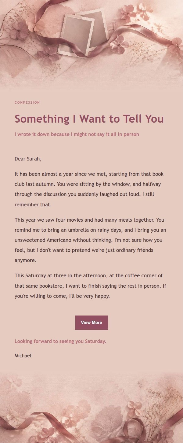 Rose Editorial Love Anniversary Letter 2