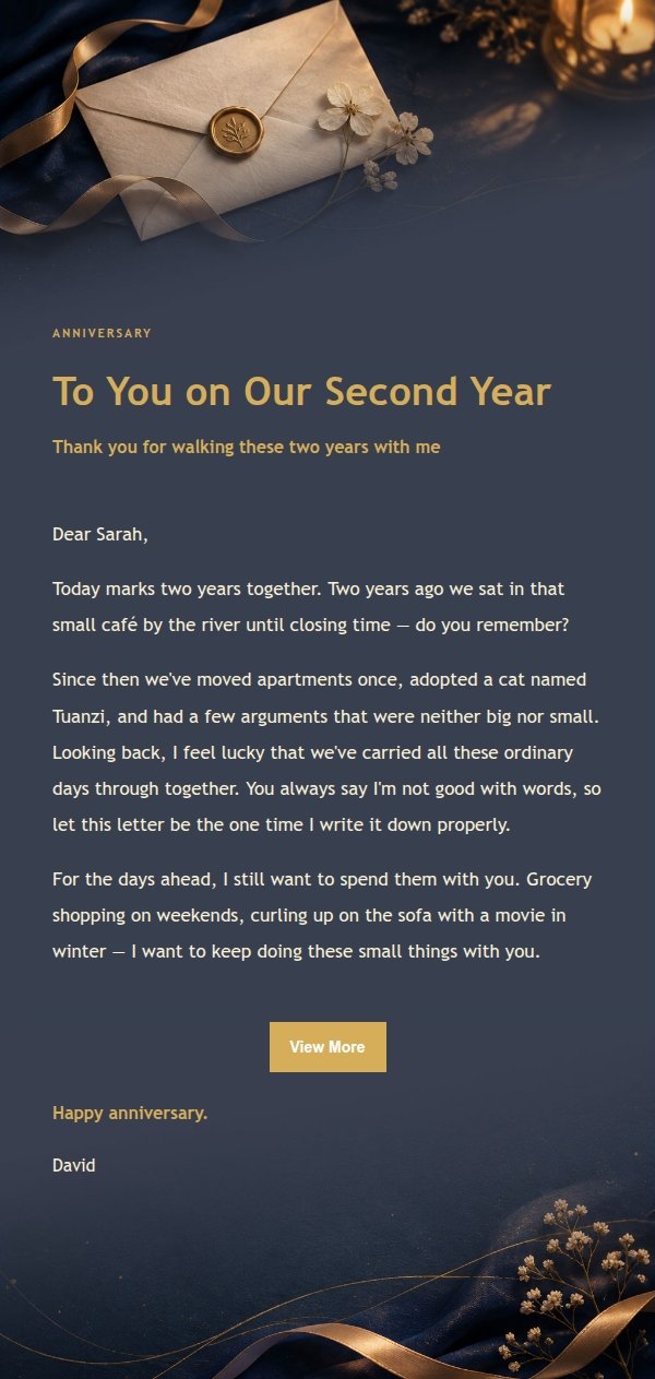 Midnight Blue Confession Love Letter 2