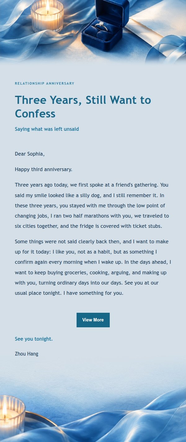 Cobalt Teal Proposal Confession Email 2