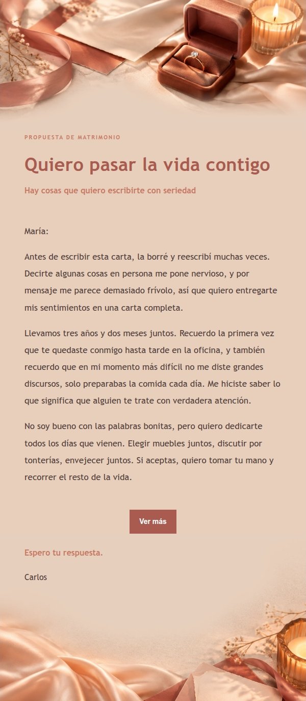 Carta de Propuesta Coral Champagne