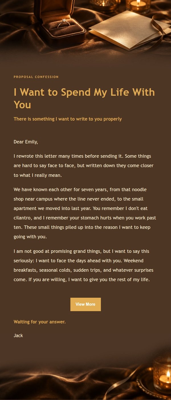 Charcoal Amber Proposal Letter