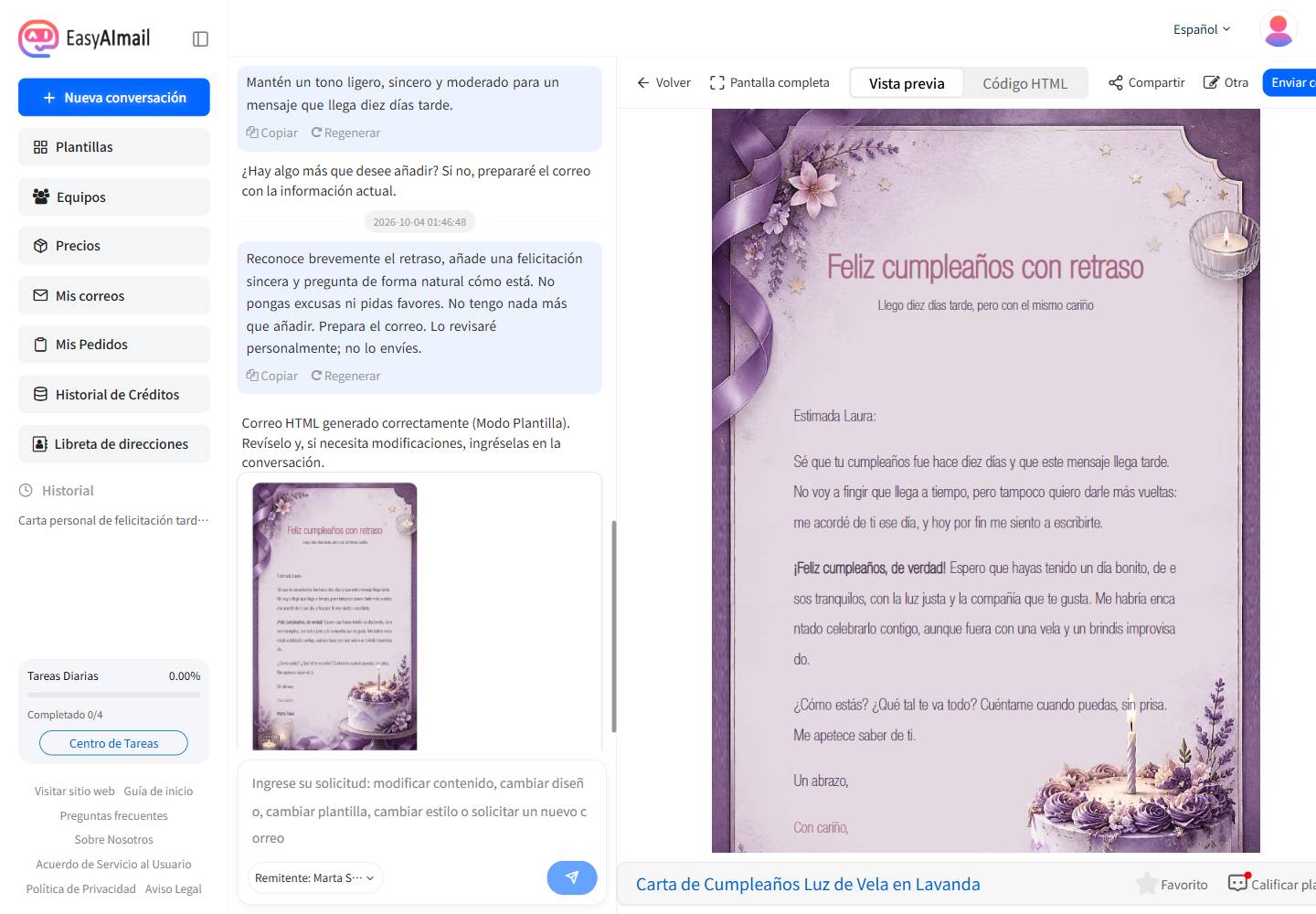 Felicitación de cumpleaños atrasada: qué decir cuando llegas tarde