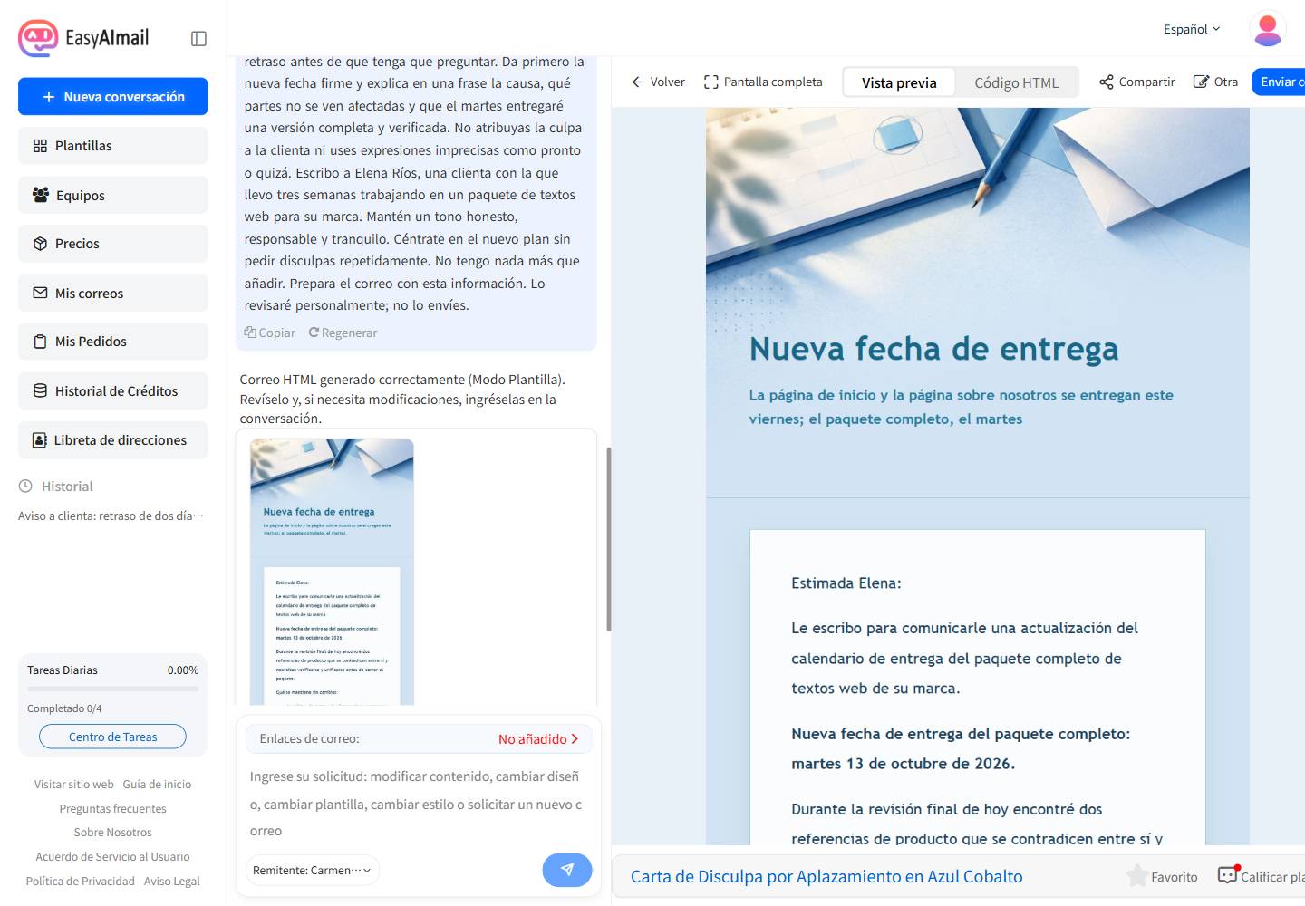 Cómo avisar a un cliente de un retraso