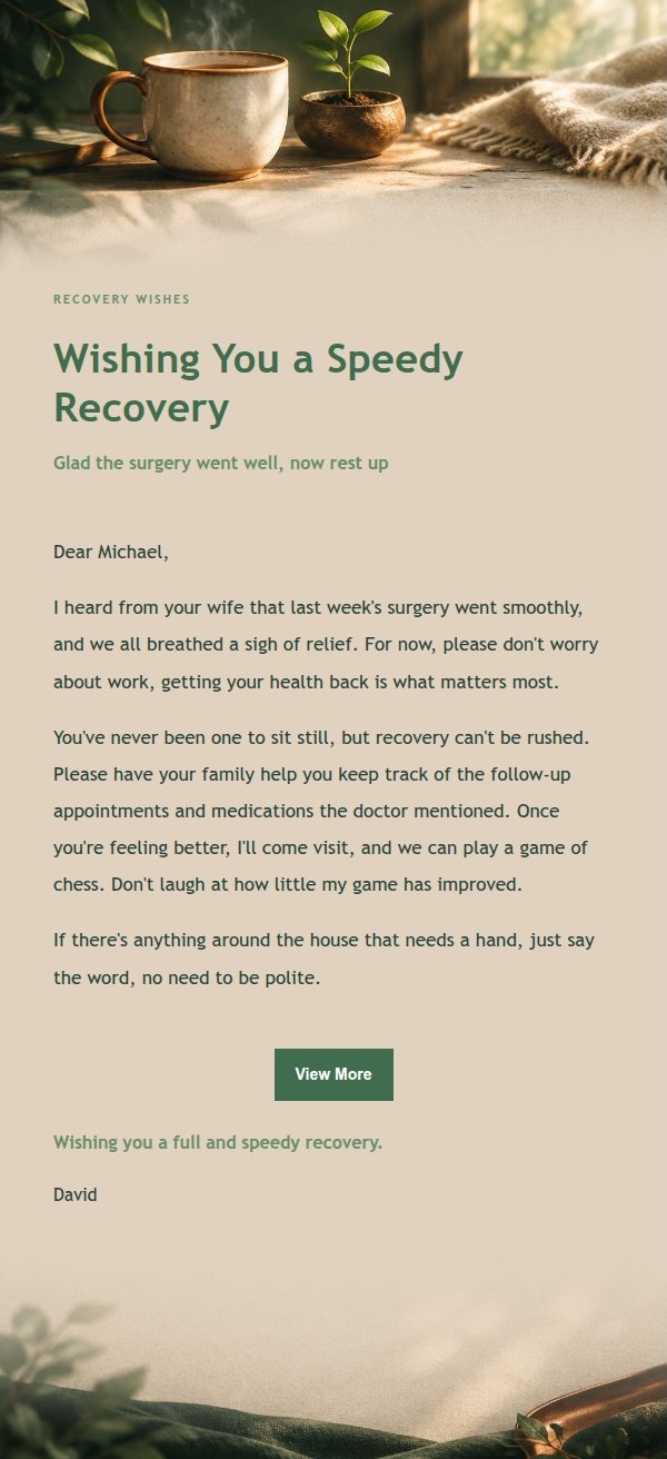 Forest Copper Encouragement Email 2
