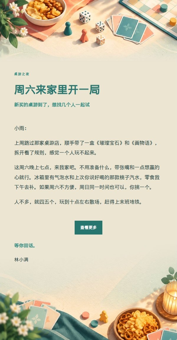 蜜桃青绿桌游游戏夜邀约