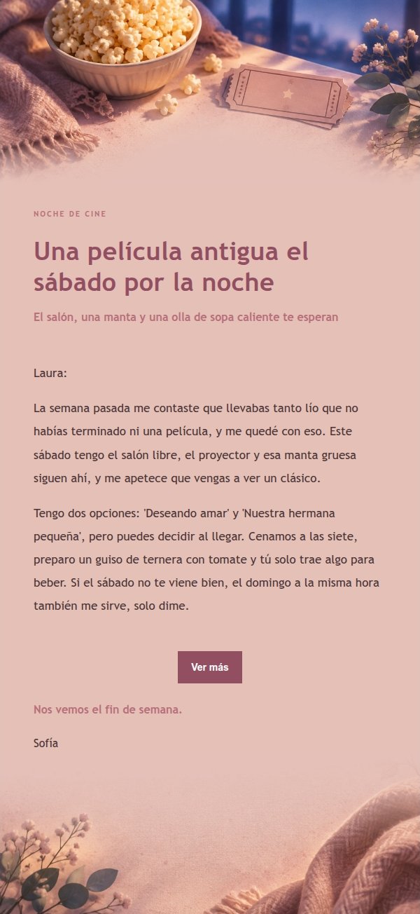 Invitación Cine Rosa Editorial