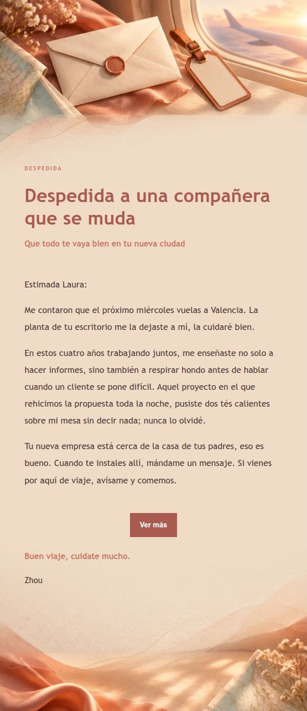 Carta de Despedida Coral Champán