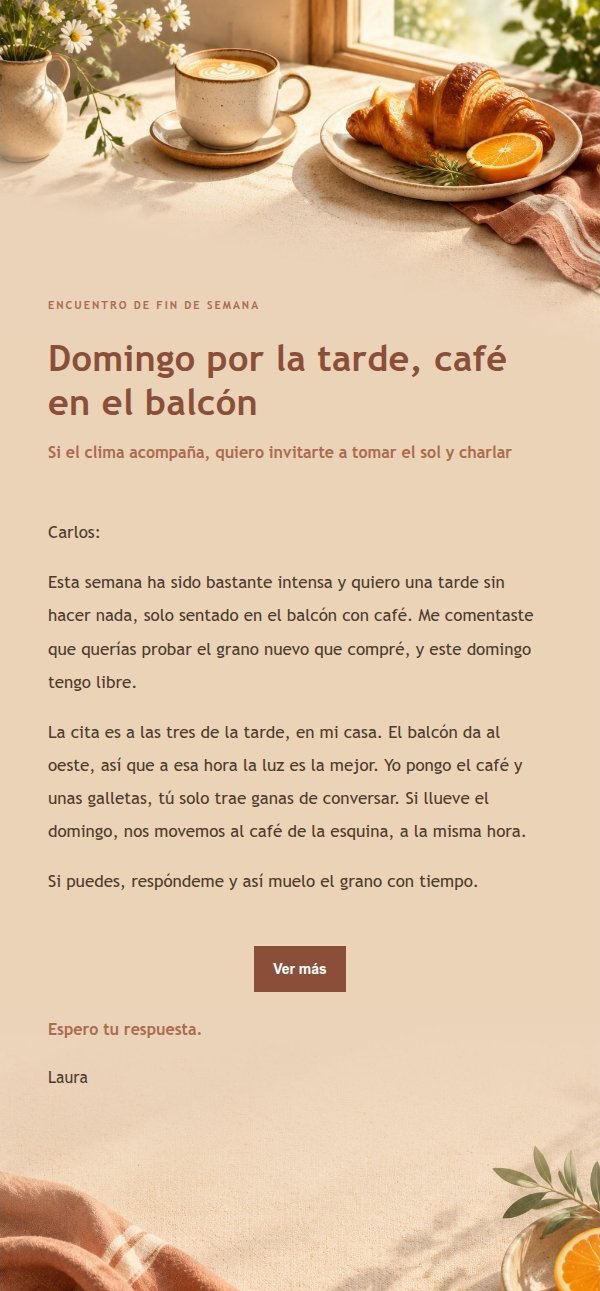Invitación a Brunch de Fin de Semana Estilo Terracota 2