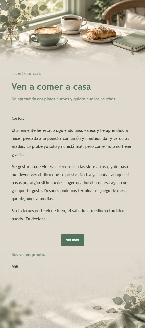 Invitación Café Estilo Salvia Marfil 2