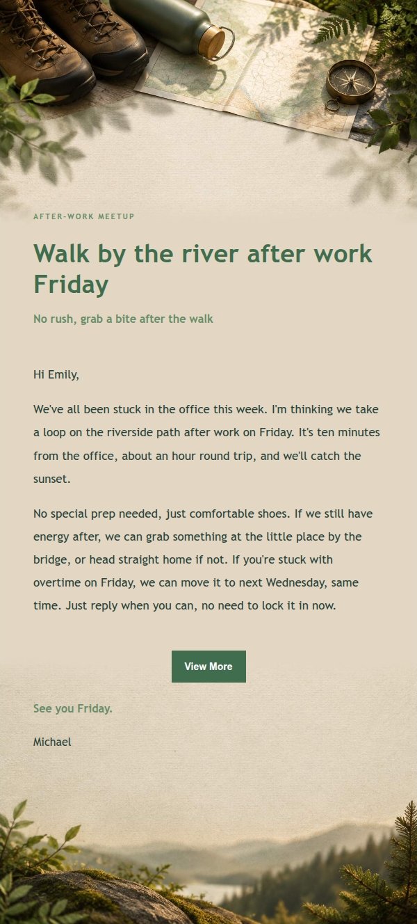 Forest Copper Casual Hike Invite 2