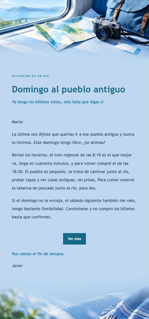 Invitación de fin de semana en azul cobalto 2