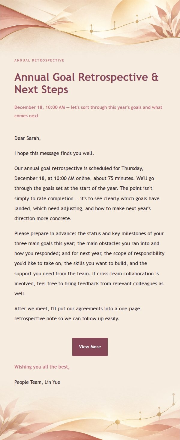 Rose & Ink Growth Review Cycle Email 2