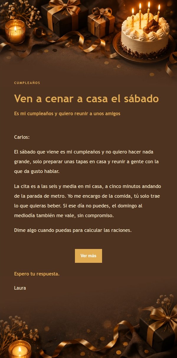 Invitación de Cumpleaños Ámbar y Carbón