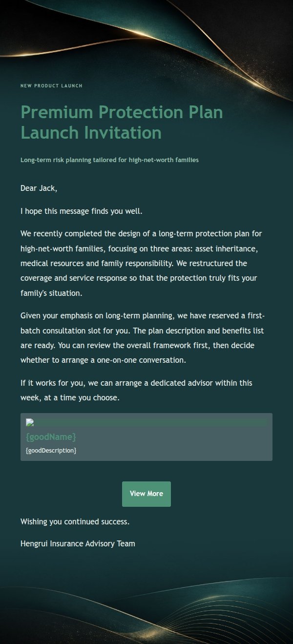Ink & Teal Premium Protection Plan Email