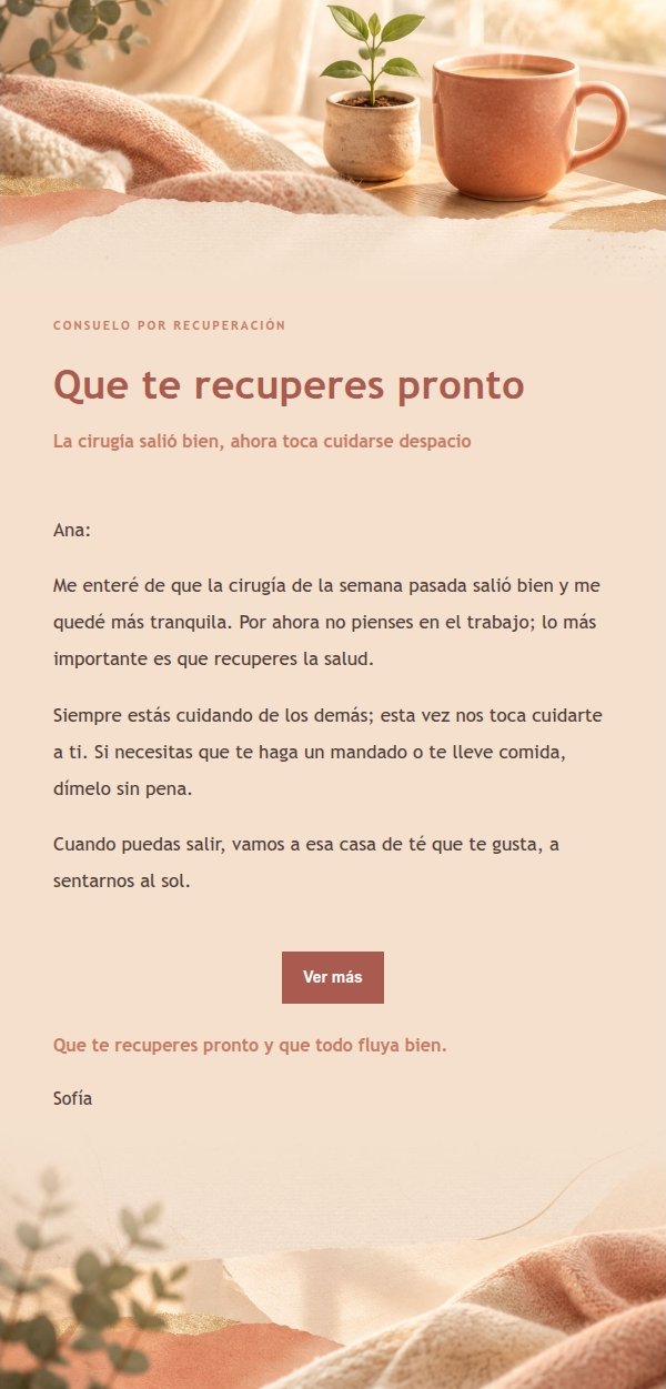 Carta de Ánimo Coral y Champán 2