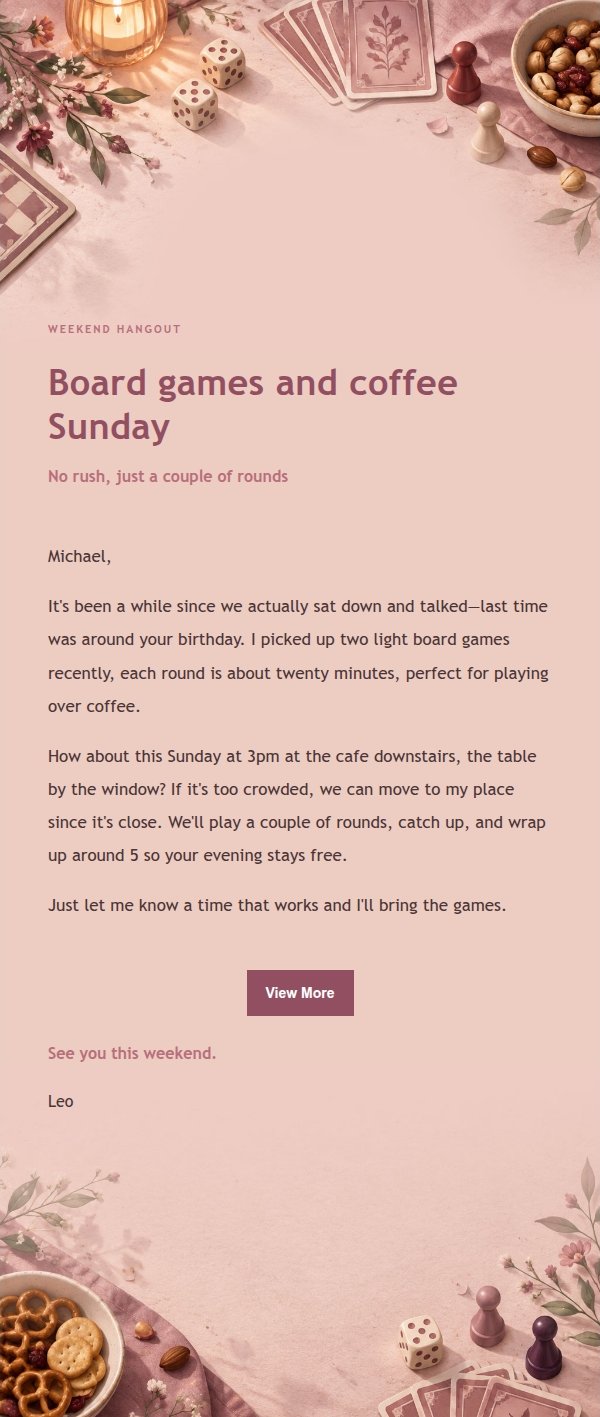 Rose Editorial Board Game Night Invite 2