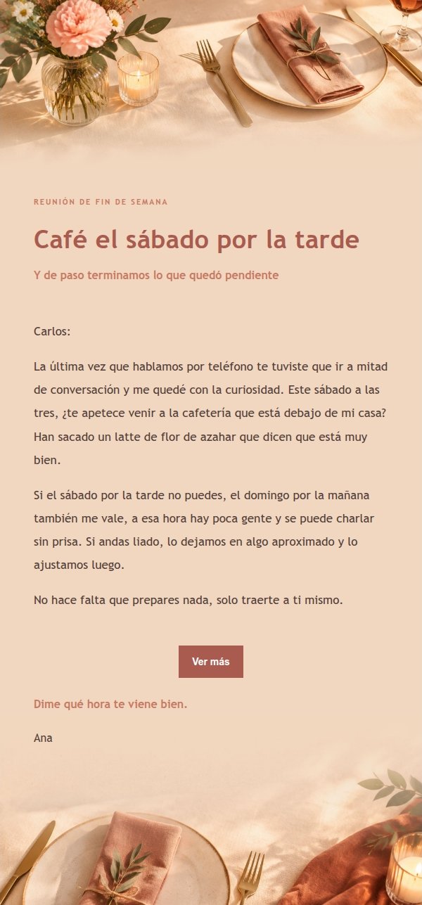 Invitación a Cena entre Amigos Estilo Coral Champán 2