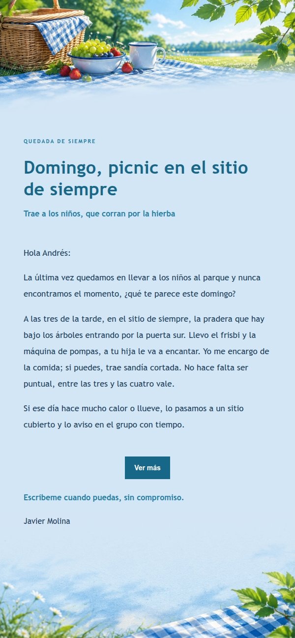 Invitación a Picnic en el Parque 2
