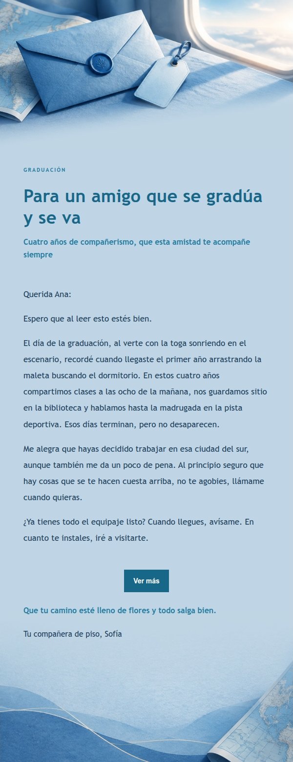 Carta de Despedida en Azul Cobalto 2