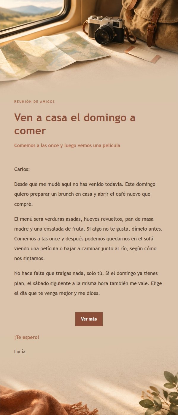 Invitación de Fin de Semana Estilo Terracota 2
