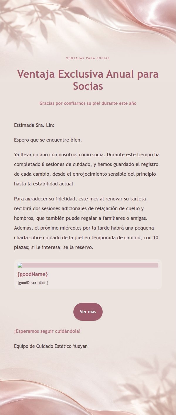 Carta de Cuidado Estético Perla y Rosa 2
