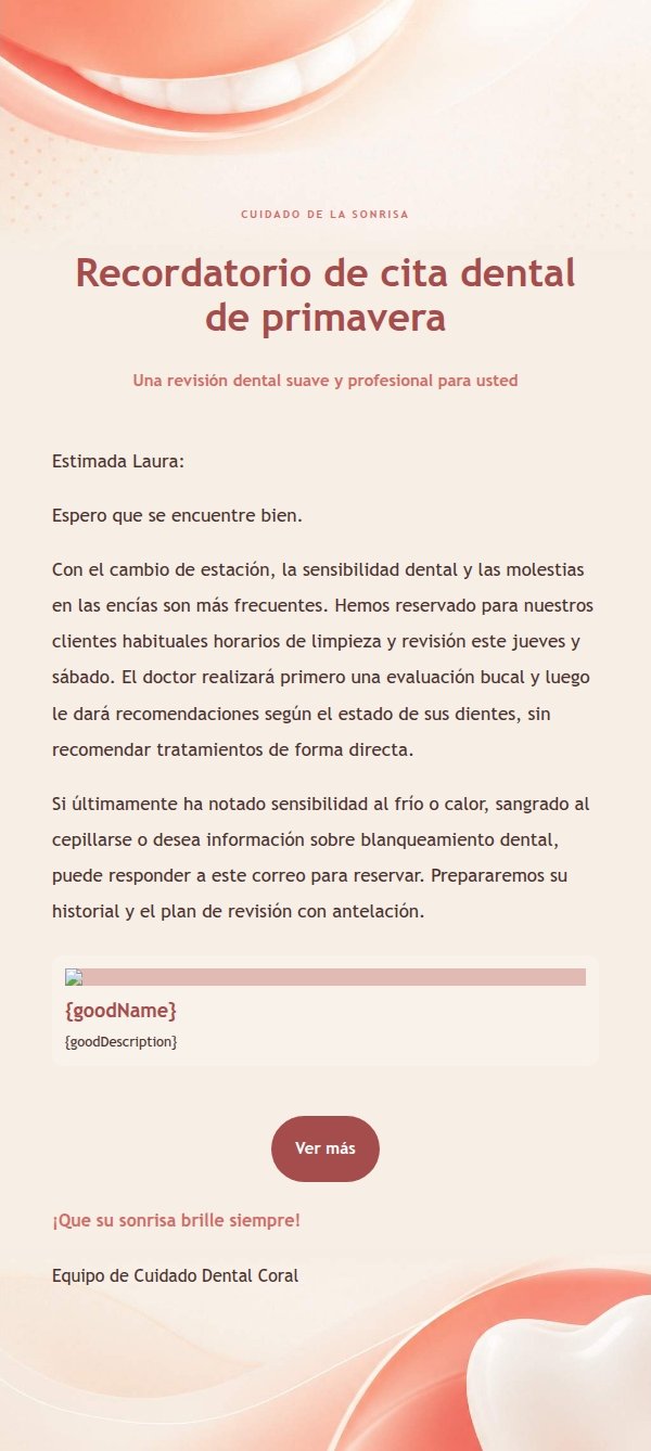 Cuidado Dental Coral y Crema