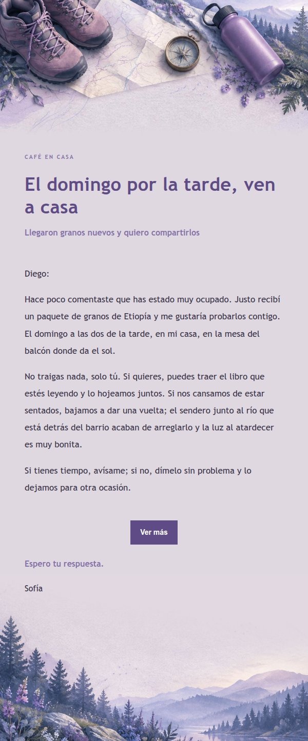 Invitación a Caminata Ligera en Tono Lila 2