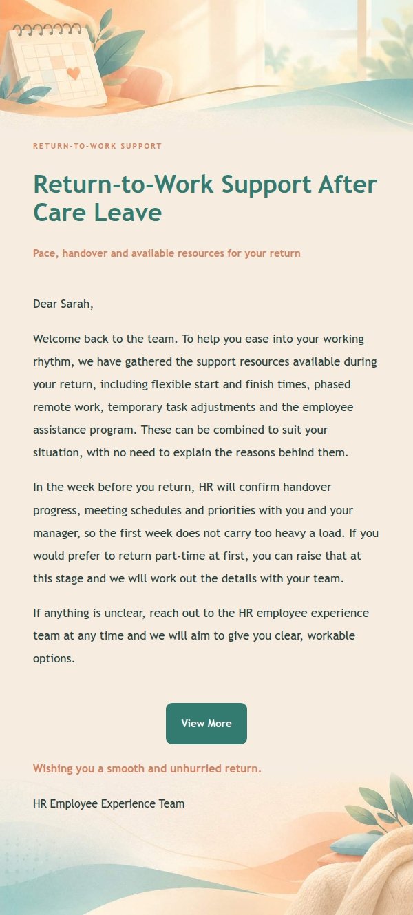 Family Support & Care Leave Notice 2