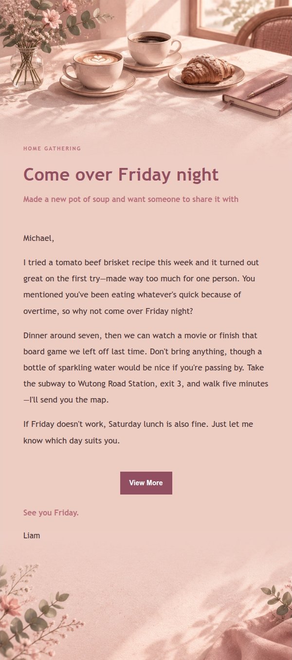 Rose Editorial Coffee Chat Invite 2