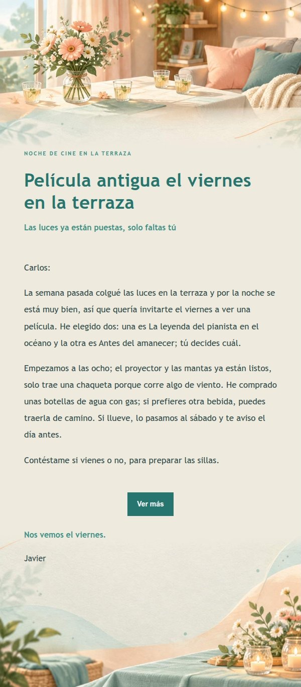 Invitación a Reunión en Casa Melocotón y Verde 2
