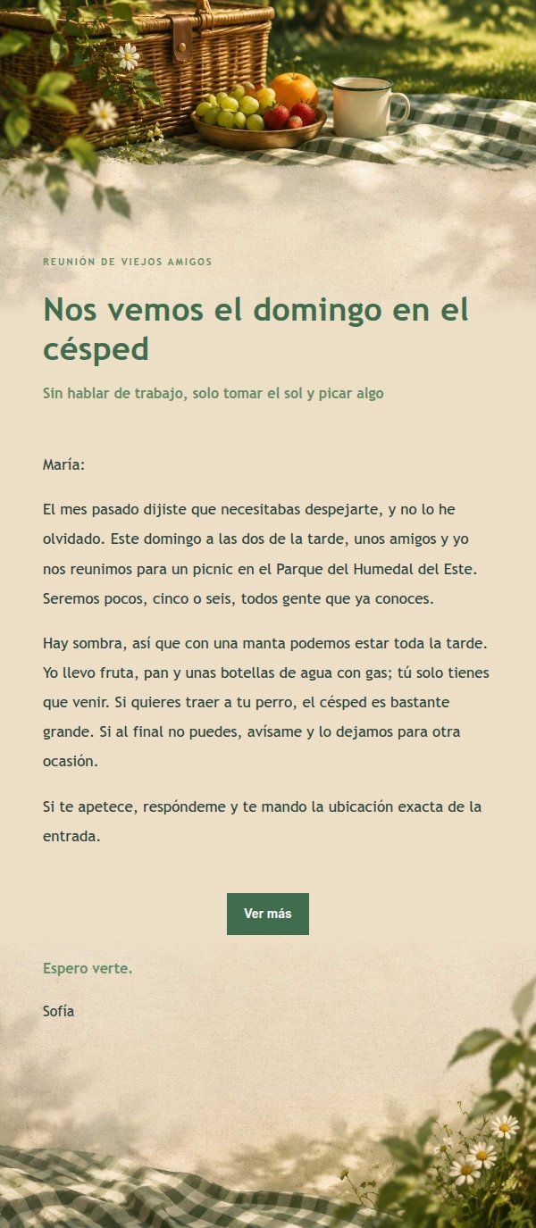 Invitación a Picnic en el Parque Estilo Bosque Cobrizo 2