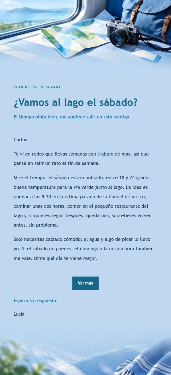 Invitación de fin de semana en azul cobalto