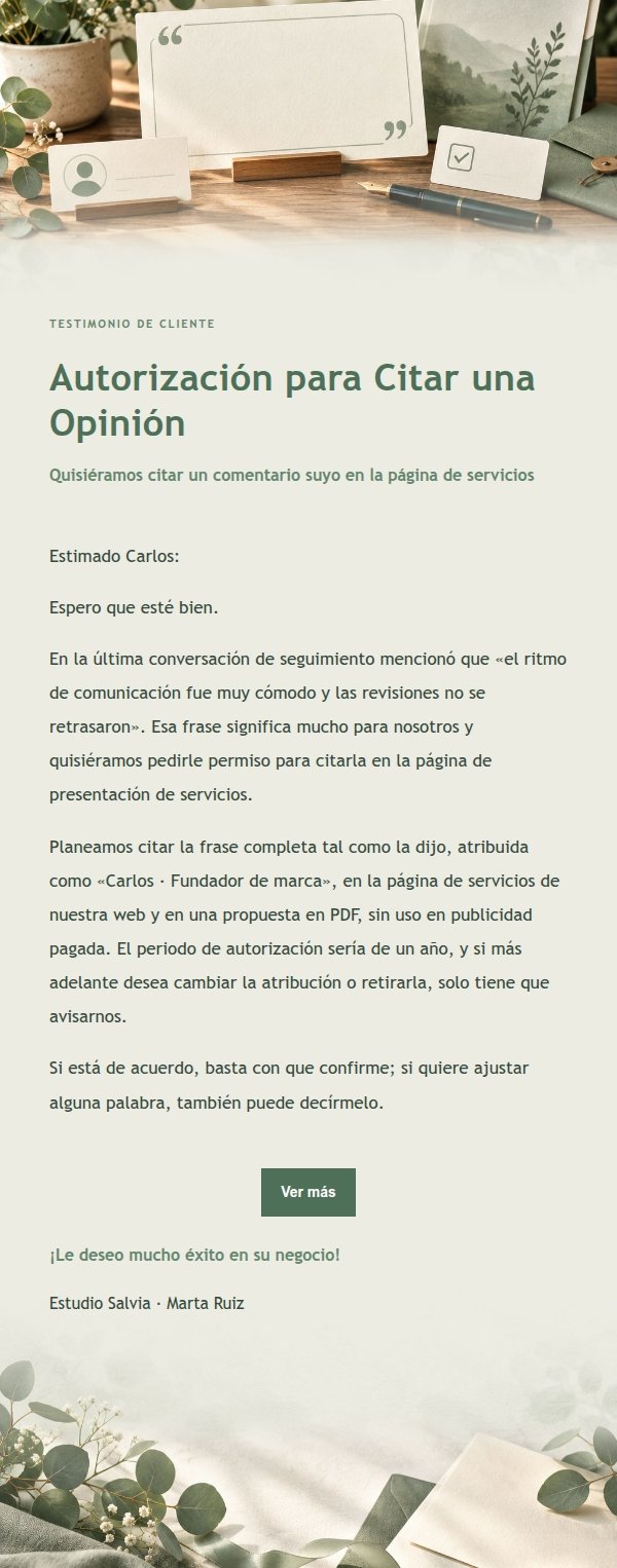 Solicitud de Autorización de Testimonios Estilo Estudio Salvia 2