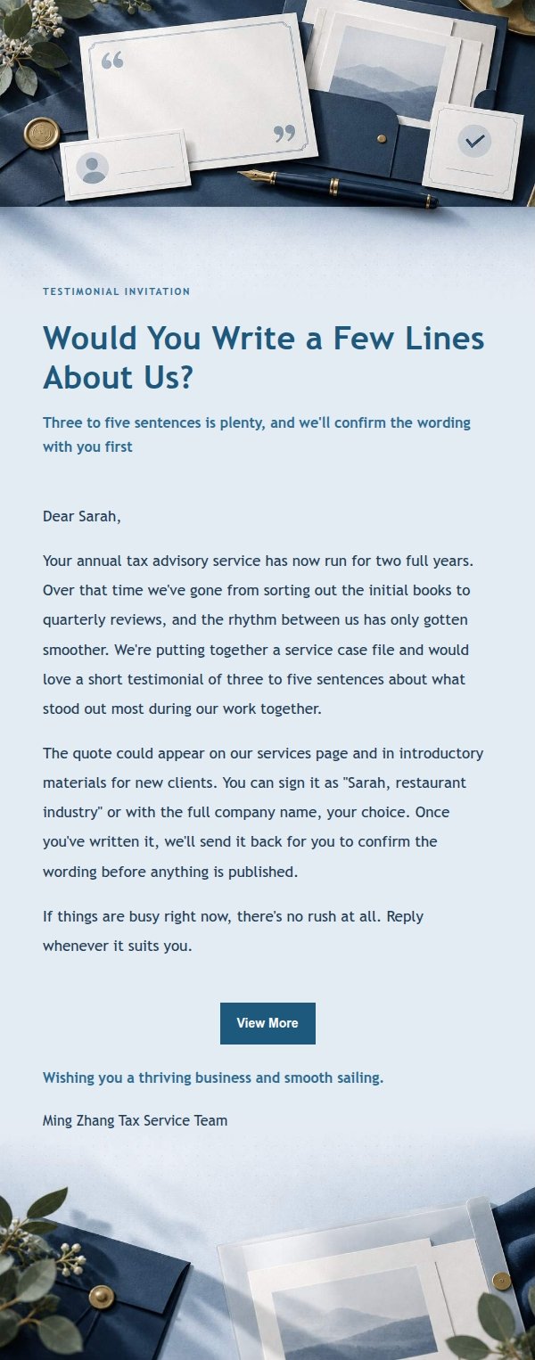 Navy Ledger Testimonial & Case Permission Request 2