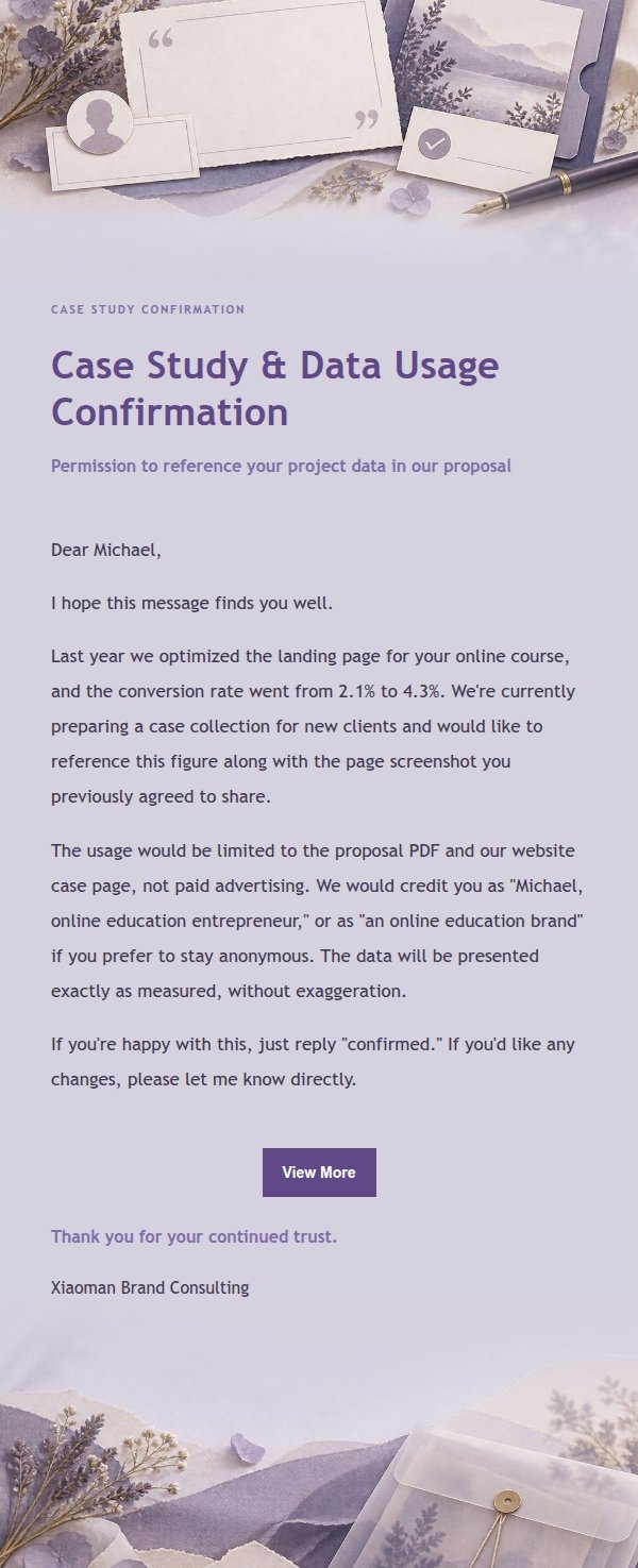 Lilac Paper Testimonial Permission Request 2