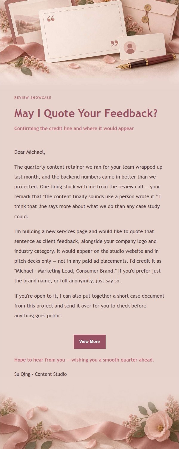 Rose Receipt Testimonial Permission Request 2