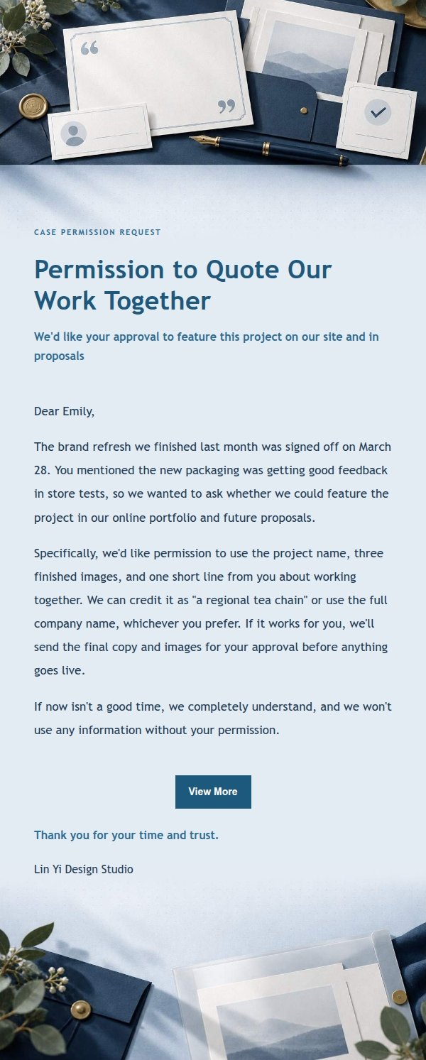 Navy Ledger Testimonial & Case Permission Request