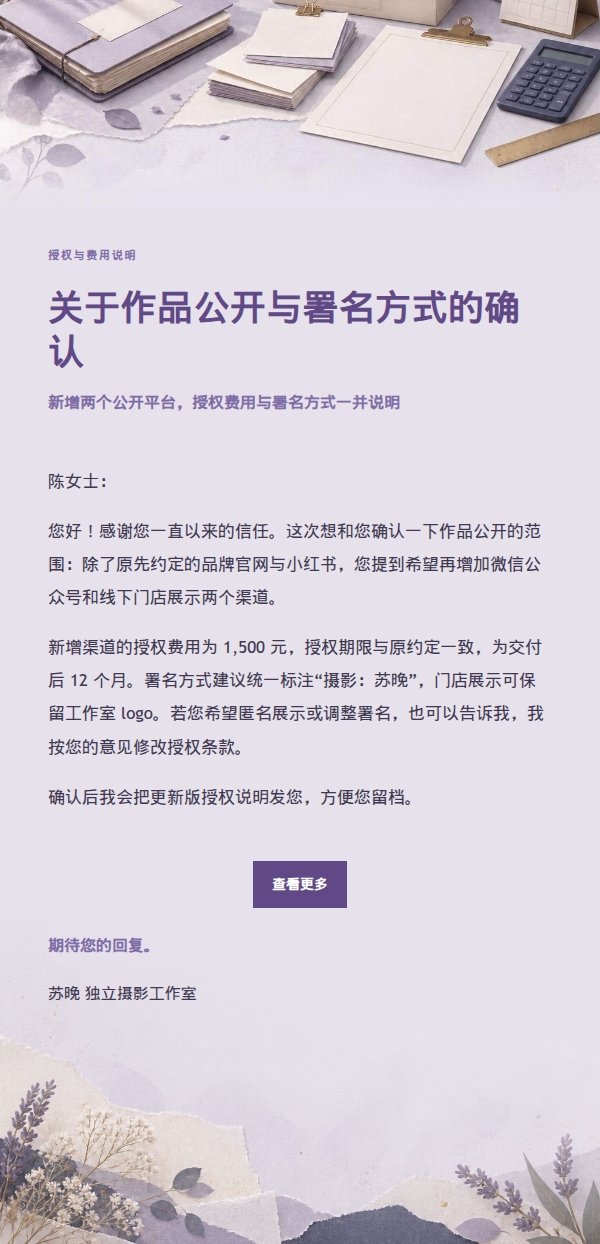 丁香纸品追加需求与费用确认信 2
