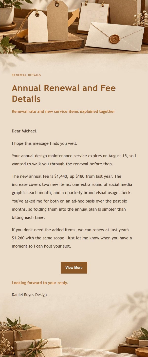 Amber Workbench Price Adjustment Notice 2