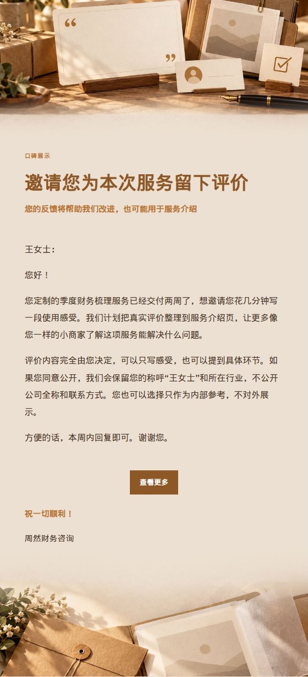 琥珀工作台客户证言授权请求信 2